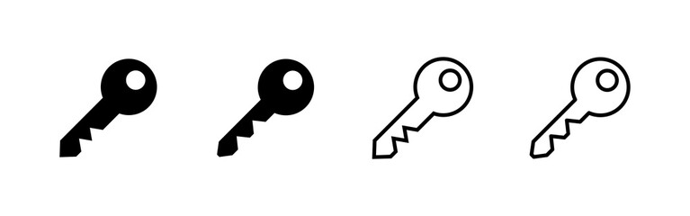 Key icon vector. Key sign and symbol.
