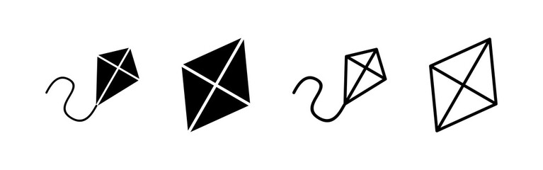Kite icon vector. kite sign and symbol