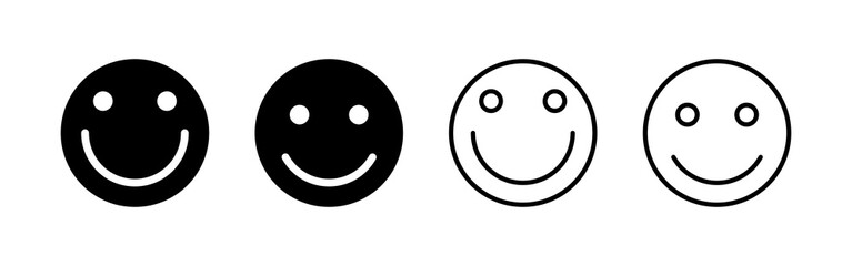 Smile icon vector. smile emoticon icon. feedback sign and symbol