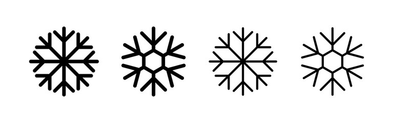 Snow icon vector. snowflake sign and symbol