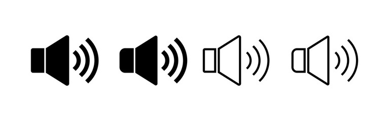 Speaker icon vector. volume sign and symbol. loudspeaker icon. sound symbol