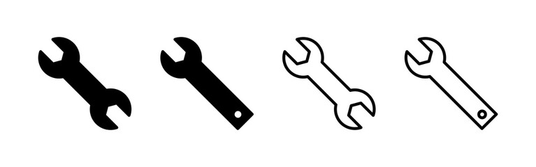 Wrench icon vector. repair icon. tools sign and symbol