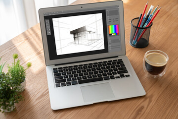 Architectural design modish software application for architect business and professional designer