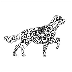 mandala animal coloring page 