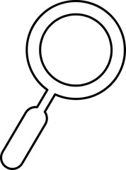 Magnify Glass Symbol Icon Vector Design Illustration line art.eps