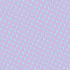 House on a lilac background. pattern at an angle.