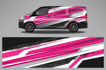 Car wrap decal design vector, custom livery race rally car vehicle sticker and tinting. © 21graphic