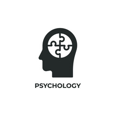 psychology vector icon. filled flat sign for mobile concept and web design. Symbol, logo illustration. Vector graphics