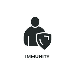 immunity vector icon. filled flat sign for mobile concept and web design. Symbol, logo illustration. Vector graphics