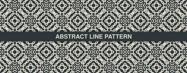 flat ornament line pattern design