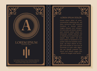 Ornamental book cover design