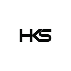hks letter original monogram logo design
