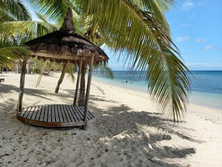 Small Hut on Tropical Sandy Beach - Siquijor Island, Philippines
