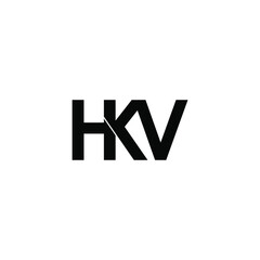hkv letter original monogram logo design