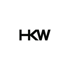 hkw letter original monogram logo design