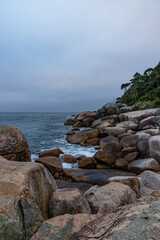 rocky coast of the sea