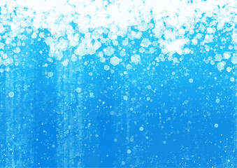 青い炭酸水のイメージイラスト