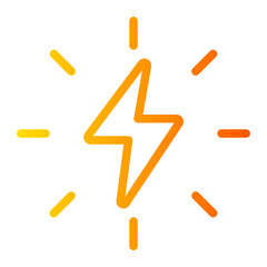 thunderbolt gradient icon