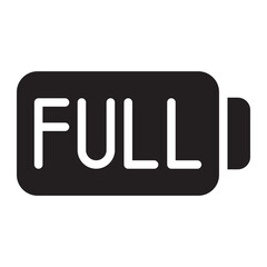 full battery glyph icon