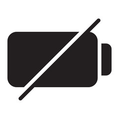 low battery glyph icon
