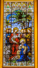Naklejki  Jesus Keys Peter Stained Glass Gesu Church Miami Florida