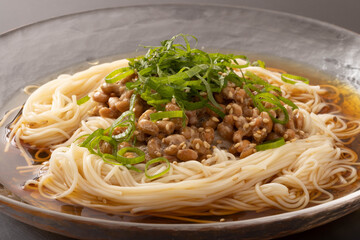 納豆そうめん