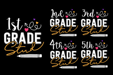 4th Grade Stud. 3rd Grade Stud. 2nd Grade Stud. 1st Grade Stud. 5th Grade Stud. Back T0 School Design