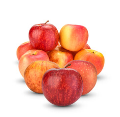 Fresh apples isolated on white background.