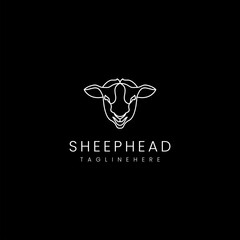 Sheep logo design icon template