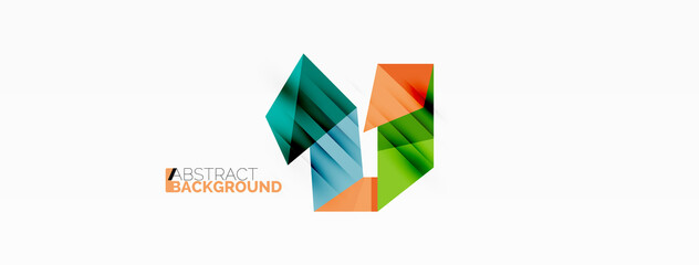 Obraz premium Abstract line and triangle background. Creative geometric abstract backdrop. Business template for wallpaper, banner, background or landing