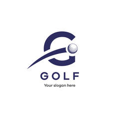 Golf modern company logo template