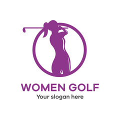 golf colorful modern logo template