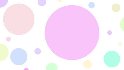 cute pastel circle shape background illustration, perfect for wallpaper, backdrop, postcard, and background for your design