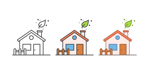 Green house icon. Ecology and environment related