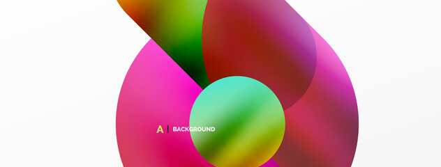 Digital web futuristic template. Circle composition abstract background. Vector Illustration For Wallpaper, Banner, Background, Card, Book Illustration, landing page