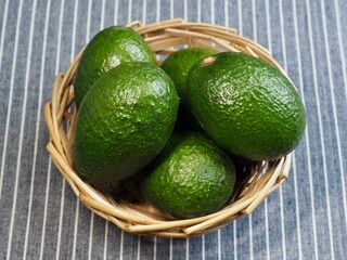 신선한 유기농 과일 아보카도, 음식 