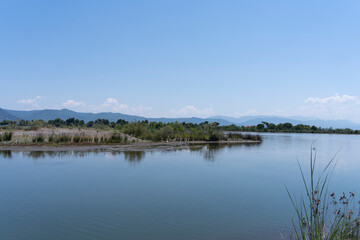 Albania laggon Kune island Shengjin, resort, isle.