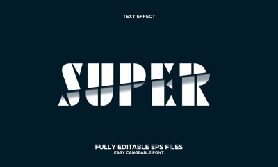 super editable text effect with broken glass style