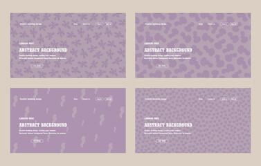 Website landing page template,