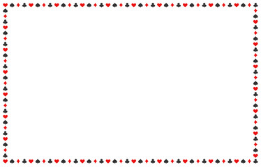 スタンダードなスートの四角い飾り枠
