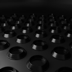 A bowl for feeding and watering a cat or other pet, 3d rendering