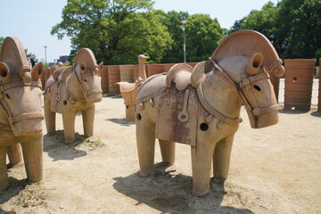 今城塚古墳公園の埴輪