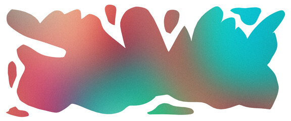 Color lo-fi grain gradient texture. Asymmetric pink gradient spot. Green spray paint brush. Turquoise undertone gradients for banner design, minimal poster, label cosmetic. Multicolor liquid backdrop.