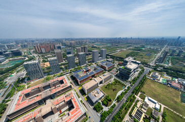 Obraz premium CBD of Xi'an City, Shaanxi Province, China.