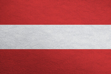 Modern shine leather background in colors of national flag. Austria