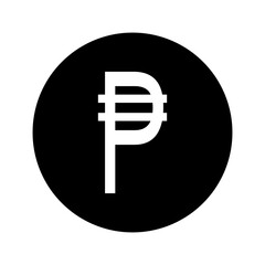 Peso sign simple icon on white background. Vector illustration. Money cash Vector illustration, EPS10.Currency symbol vector.