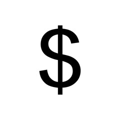 Dollar sign simple icon on white background. Vector illustration. Money cash Vector illustration, EPS10.Currency symbol vector.