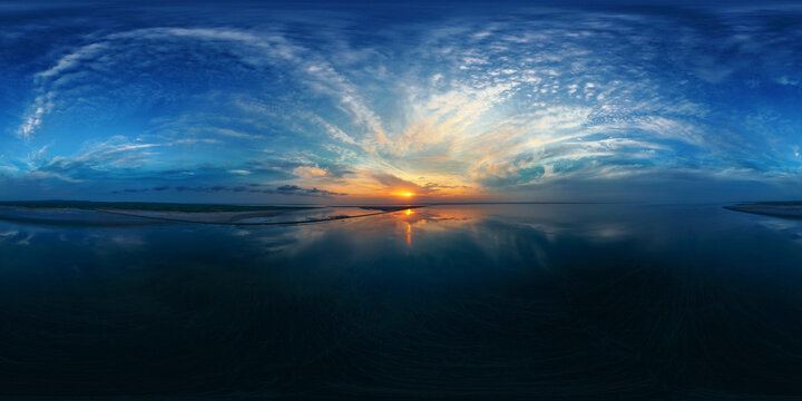 A Salt Water Lake in Kutch, India.