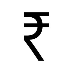 Rupee sign simple icon on white background. Vector illustration. Money cash Vector illustration, EPS10.Currency symbol vector.