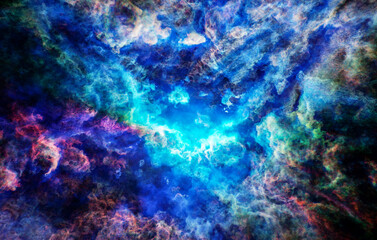 Obraz na płótnie Canvas Magical nebula abstract background, artistic texture